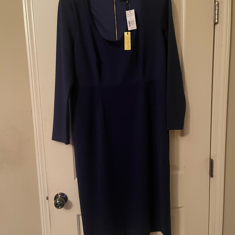 Elegant Navy Blue Dress